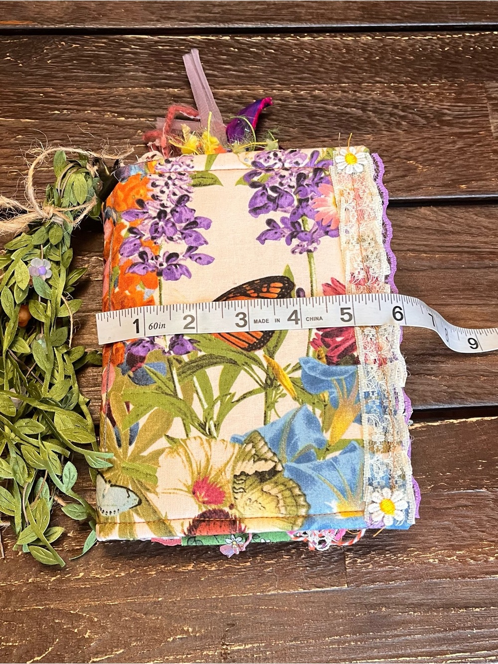 Butterfly Junk Journal Faith Floral Nature Flowers Softcover Decorated 3 Sig - Picture 4 of 16